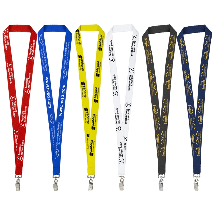 "LASALLE" 3/4" Import Air Ship Silkscreen Lanyard 1