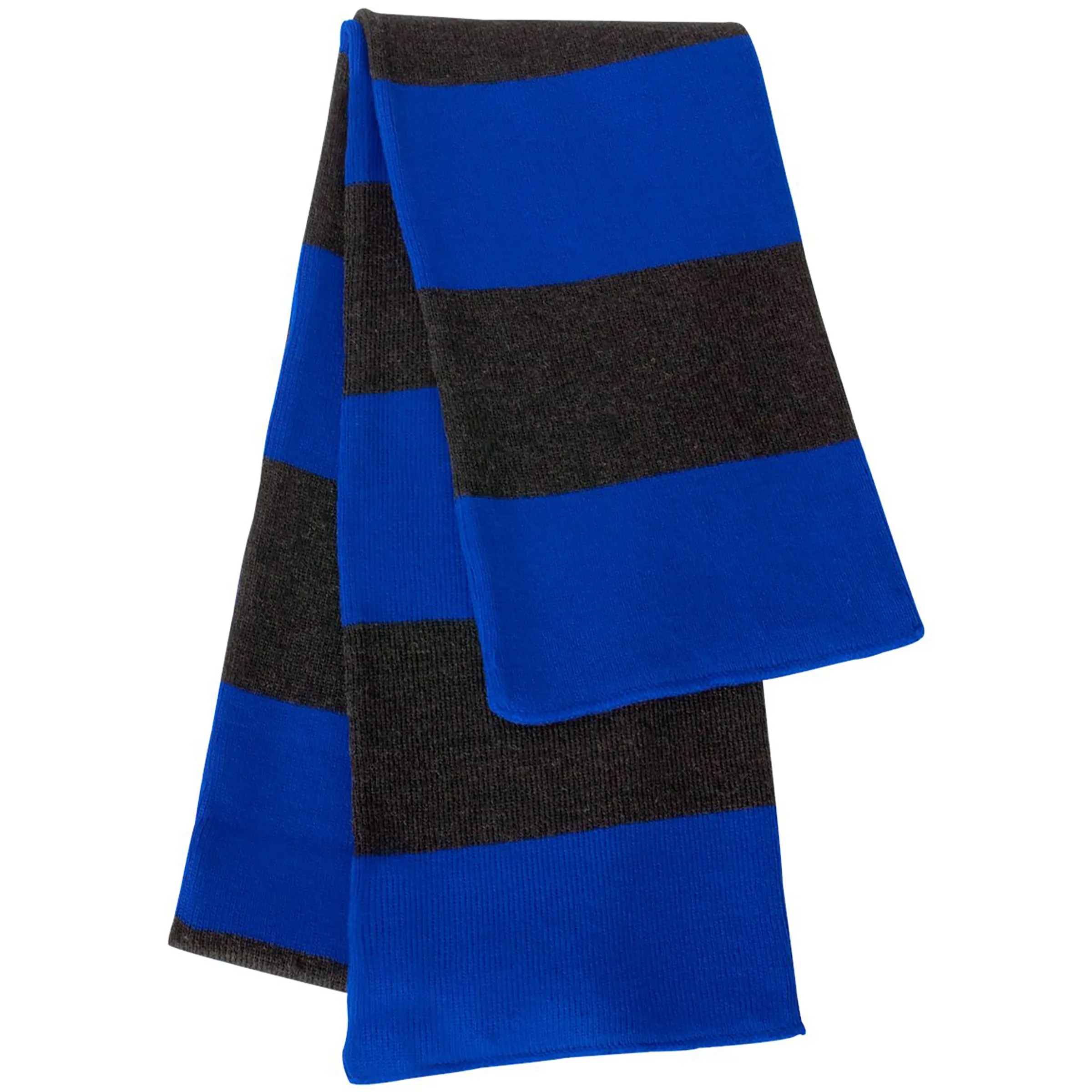 SPORTSMAN RUGBY-STRIPED KNIT SCARF 16