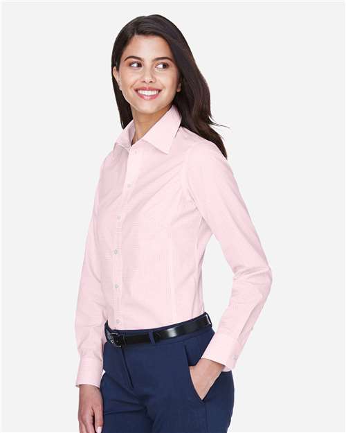 Women's Crown Collection® Gingham Check Woven Dress Shirt - D640W 11