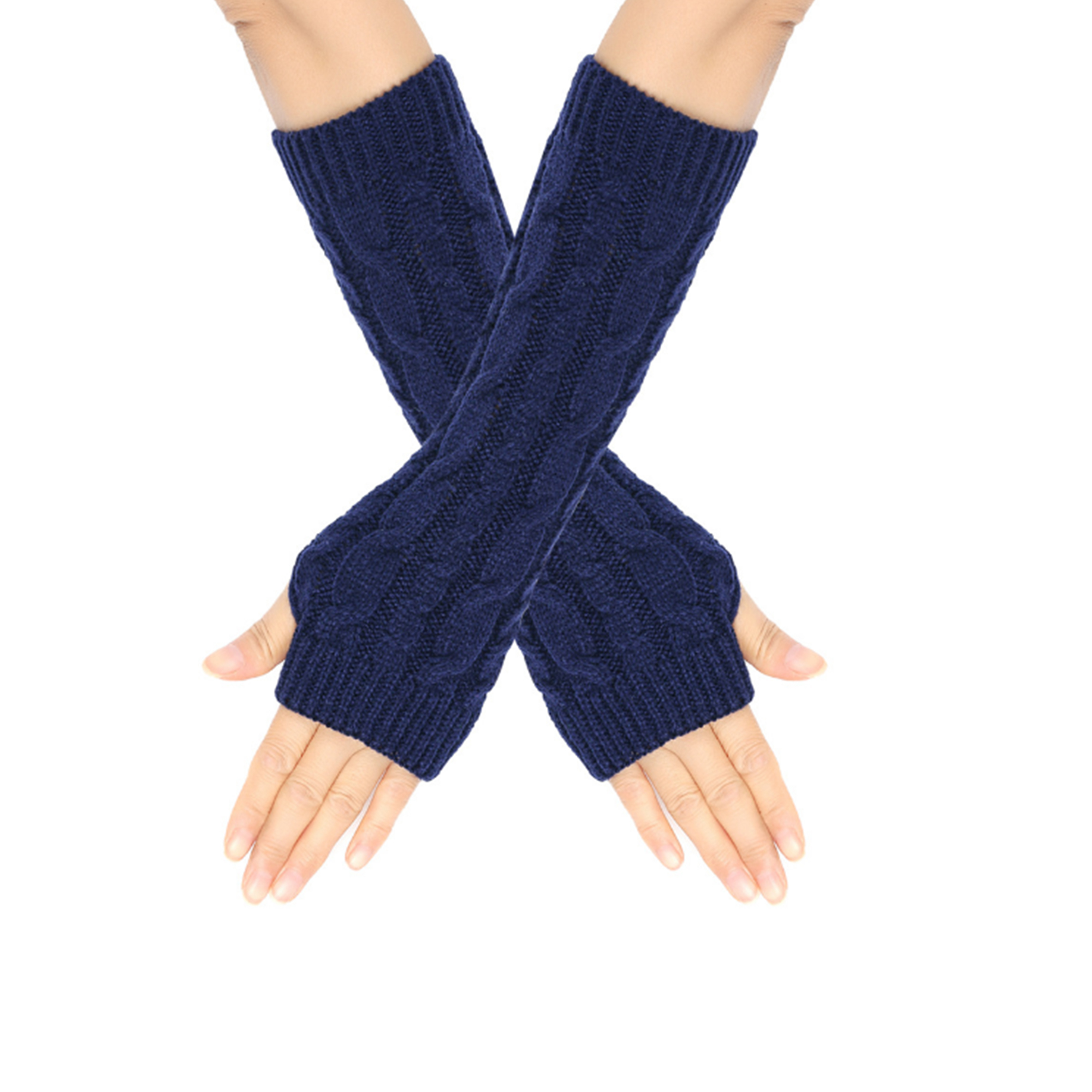Stylish Winter Knitted Fingerless Gloves 5