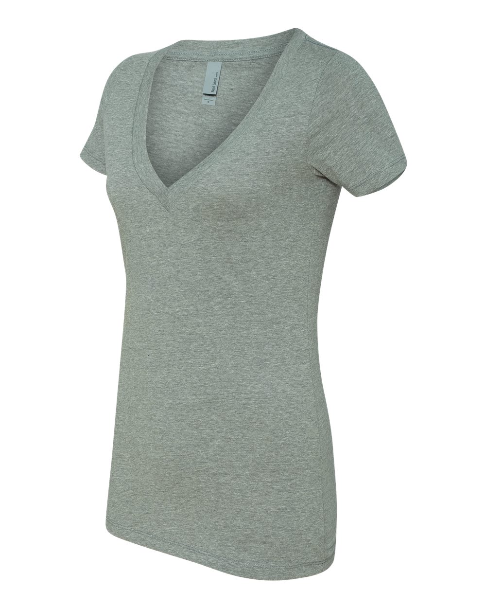 Women's CVC Deep V-Neck Tee - 6640 41