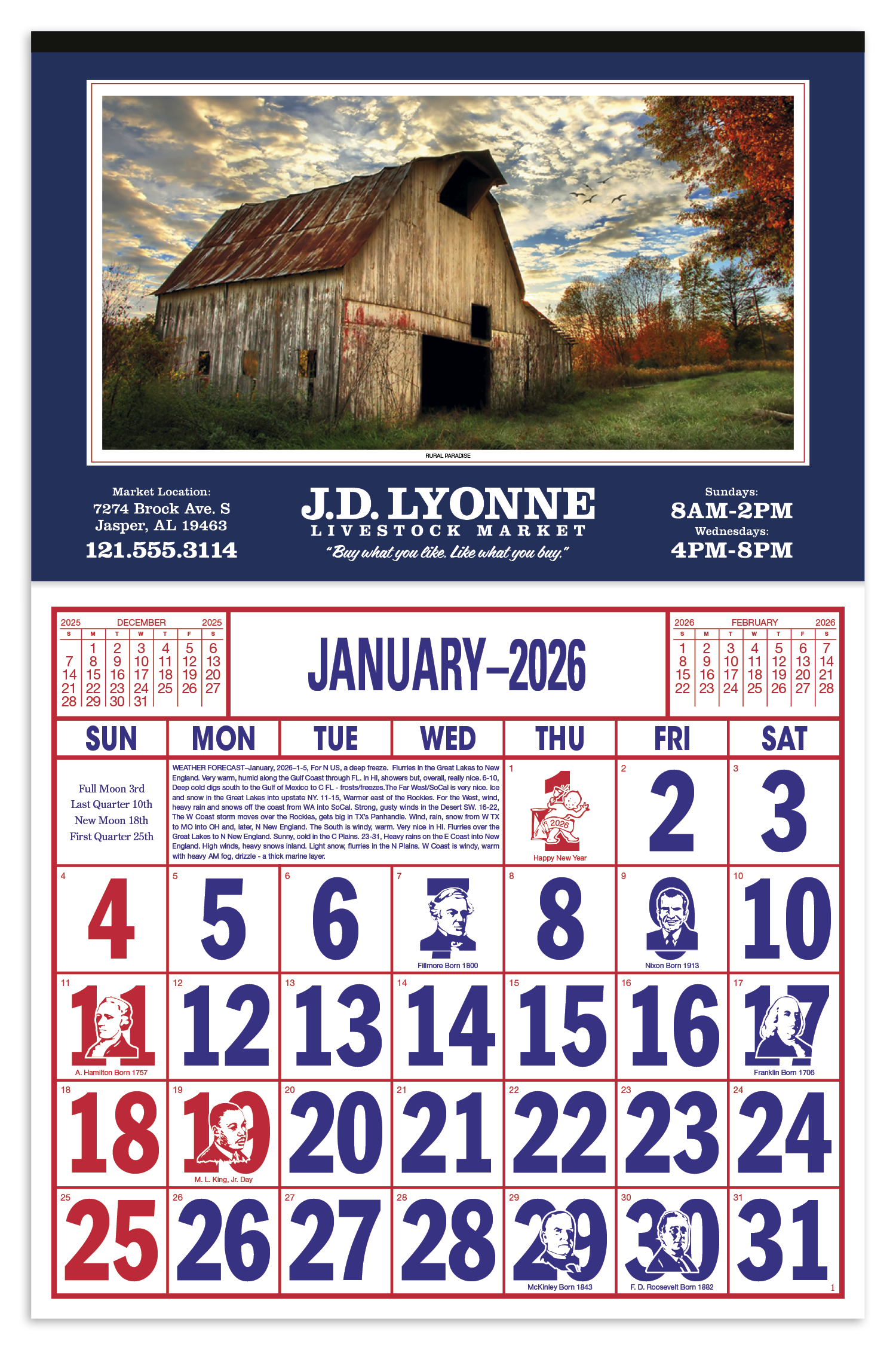 Skinner & Kennedy® Large Everyday Farm Memo 124