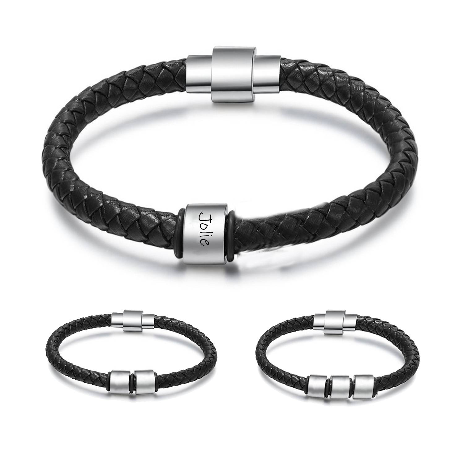 Leather rope bracelet
