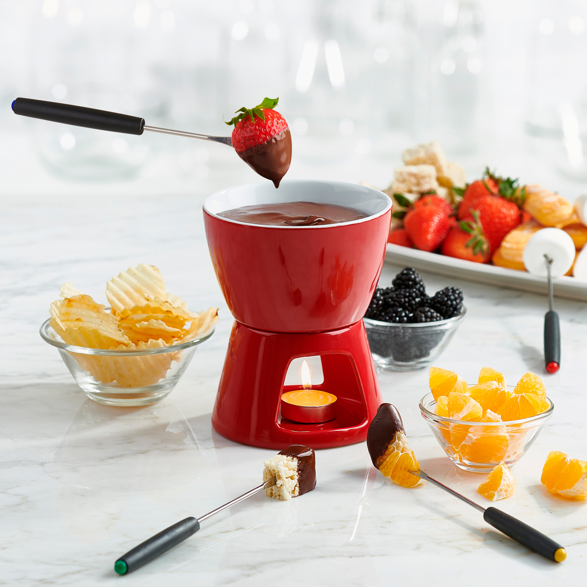 Complete set Chocolate fondue