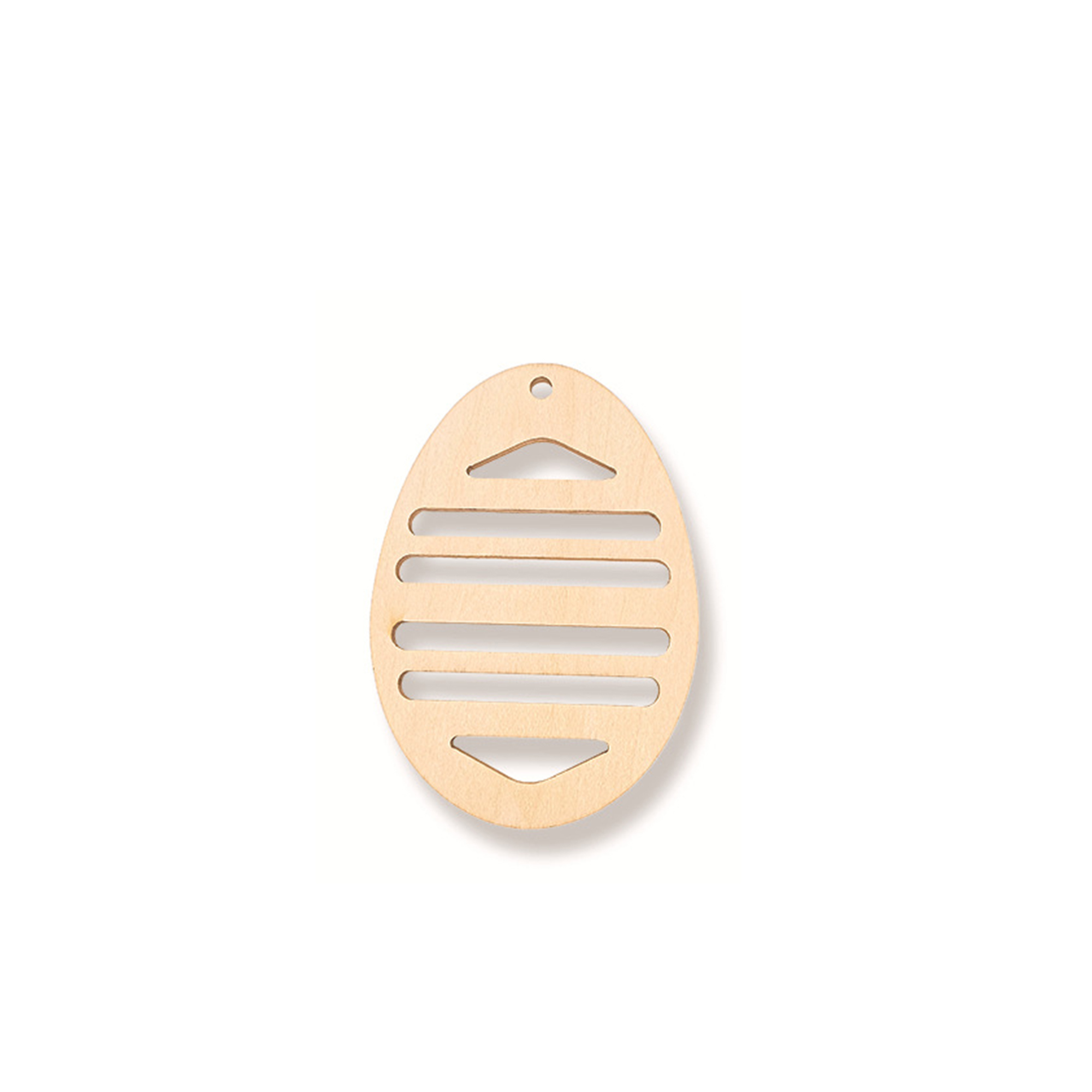 Natural Wood Christmas Tree Pendant 15