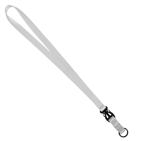 3/4" Multi color (Top and bottom) Nylon Lanyard with Plastic Slide Buckle R 176