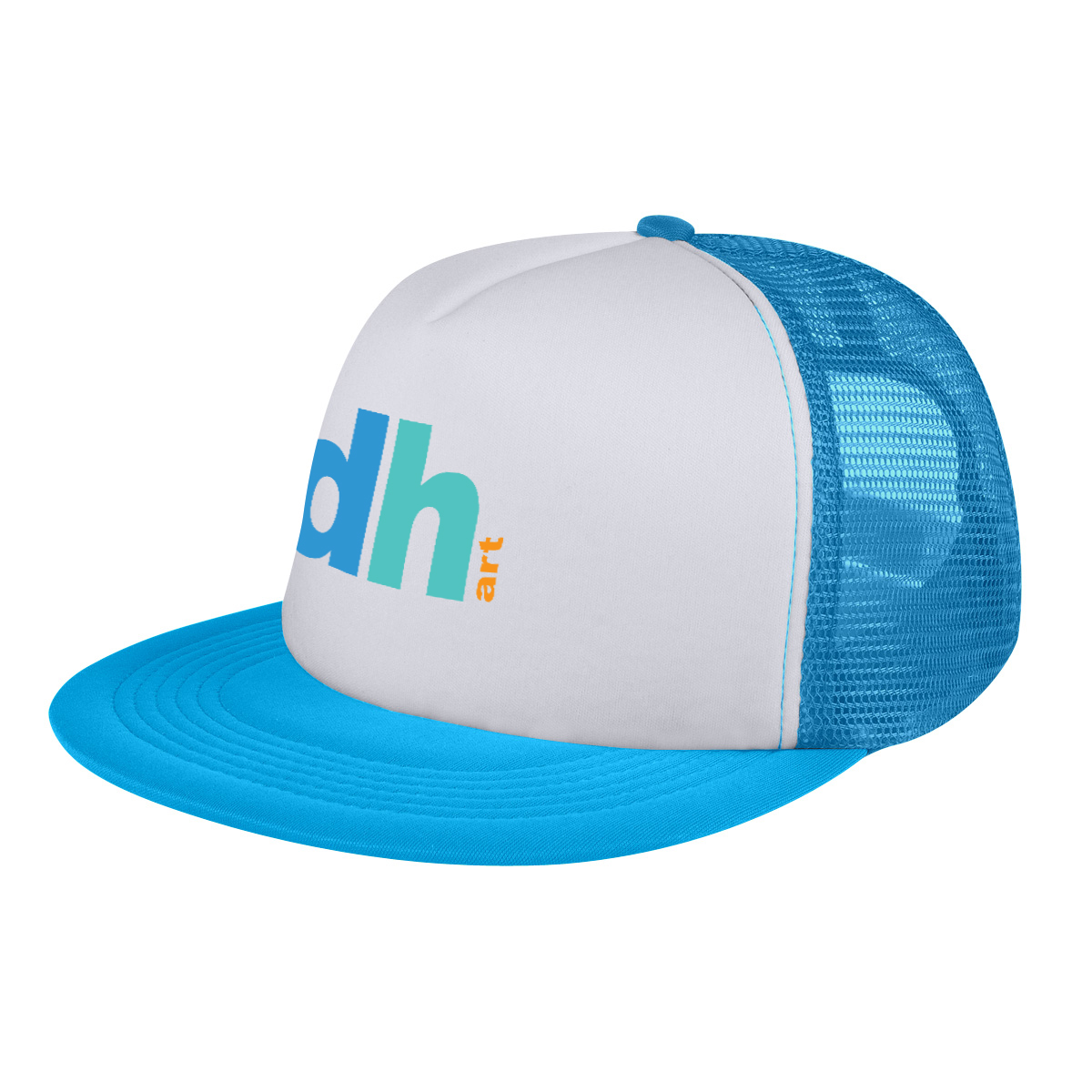 FLAT BILL TRUCKER CAP 14