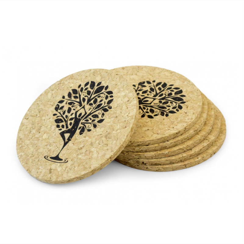 Custom Round Cork Coaster 2