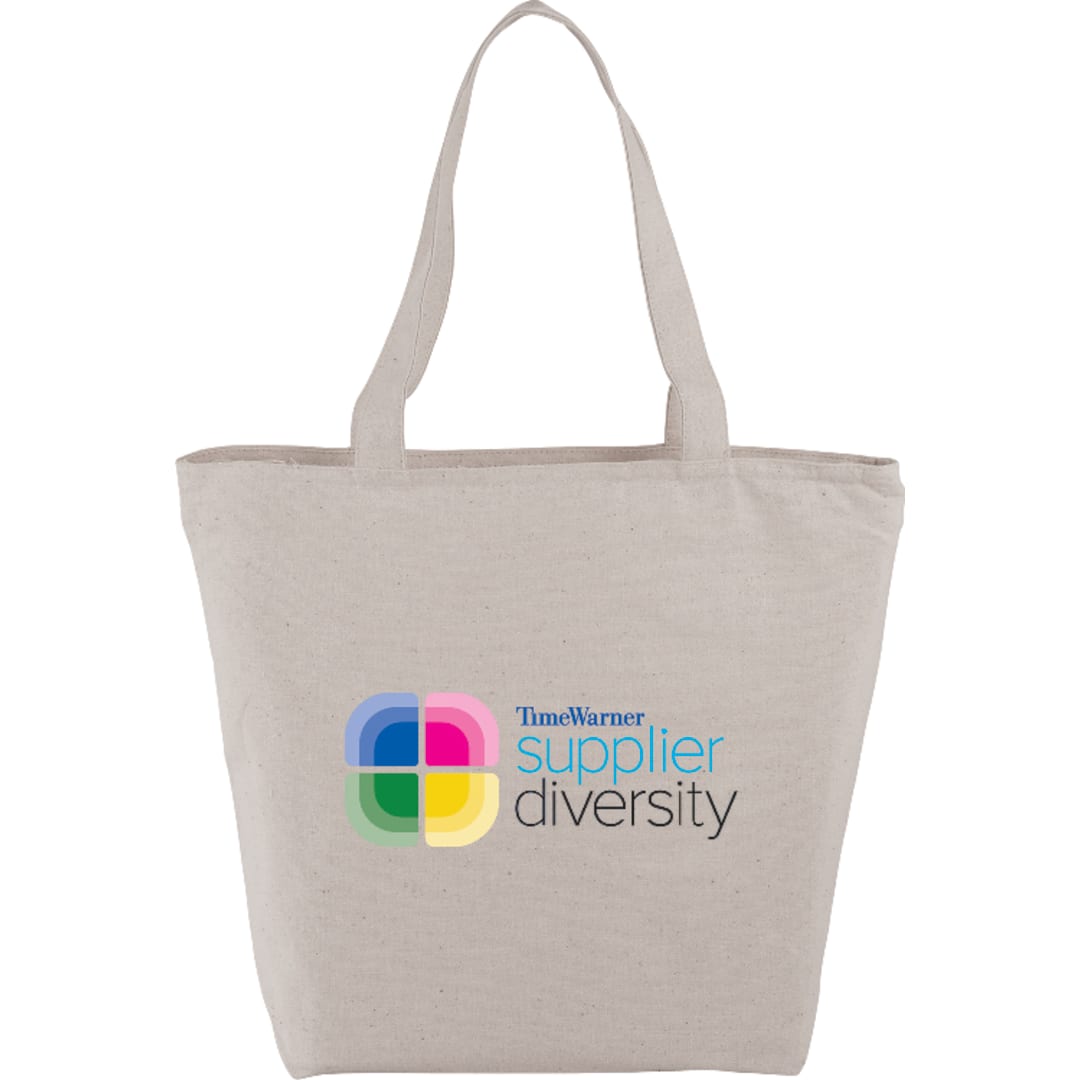Maine 8oz Cotton Canvas Zippered Tote, custom tote bag with logo imprint 3