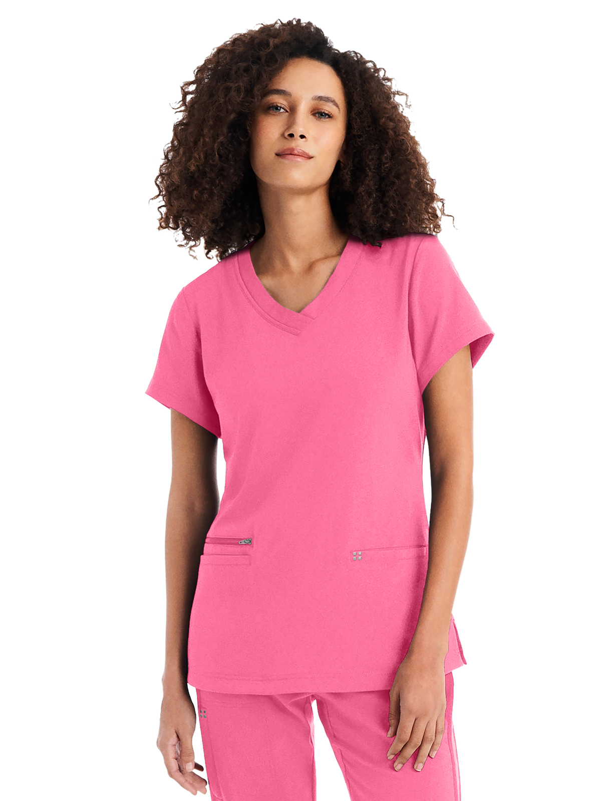 White Cross - CRFT - Women's Three-Pocket V-Neck Top 10