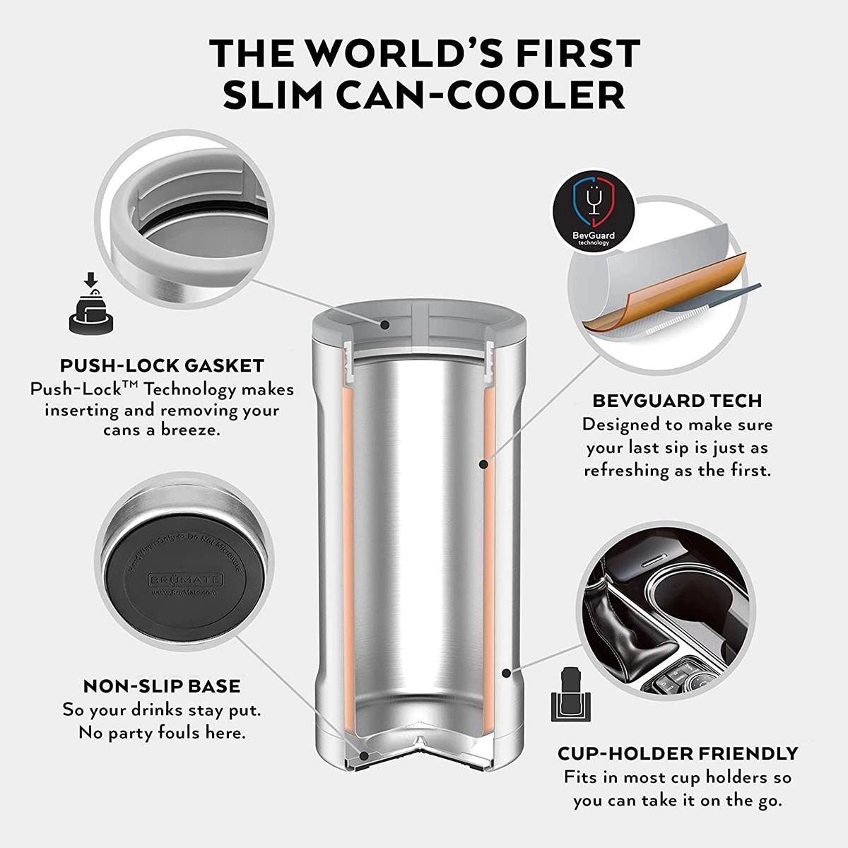 12Oz Slim Insulated Can Cooler 2