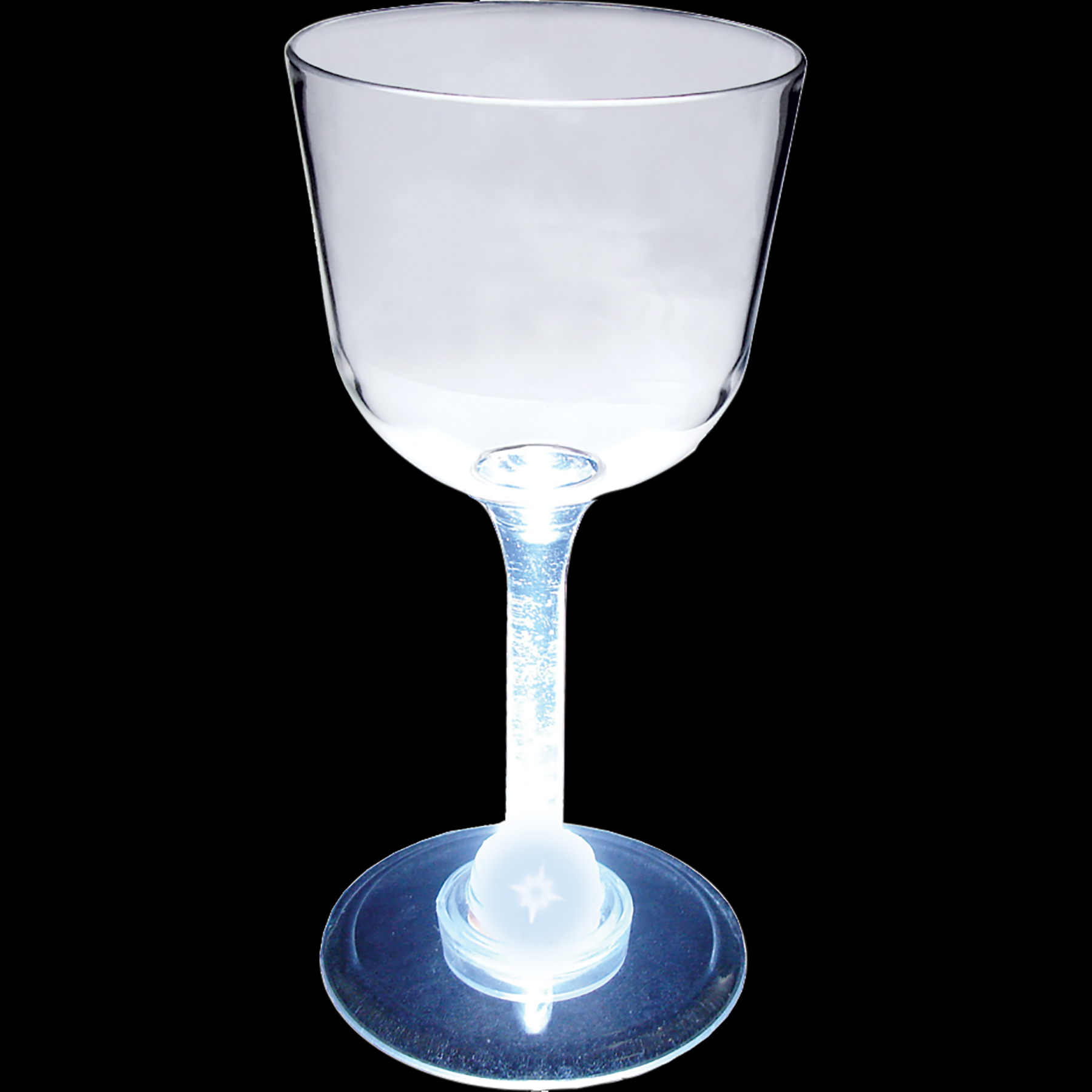 7oz Light Up Standard Stem Plastic Wine Glass