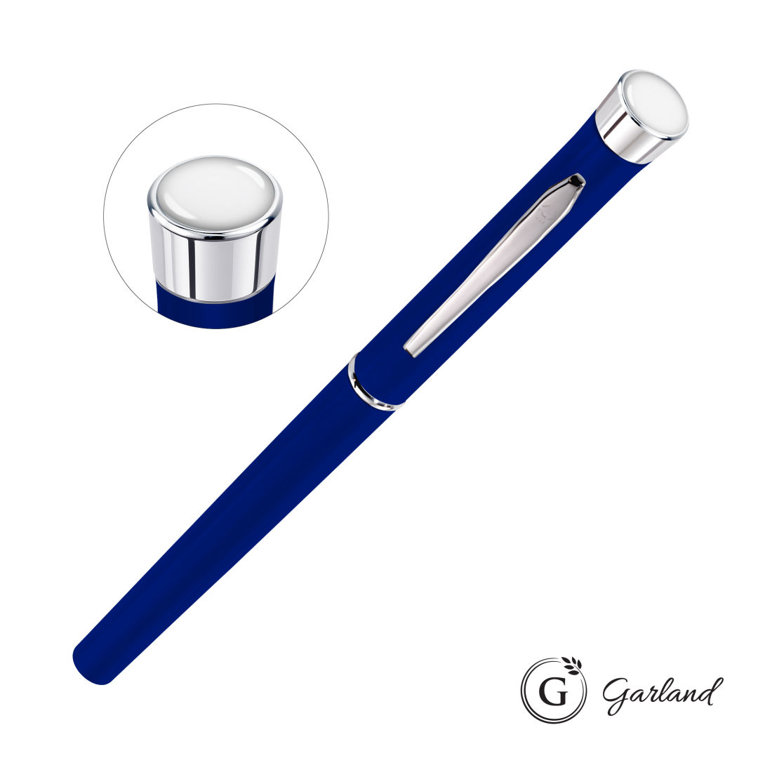 Garland® Color Matte Custom Rollerball Pen - Chrome 1