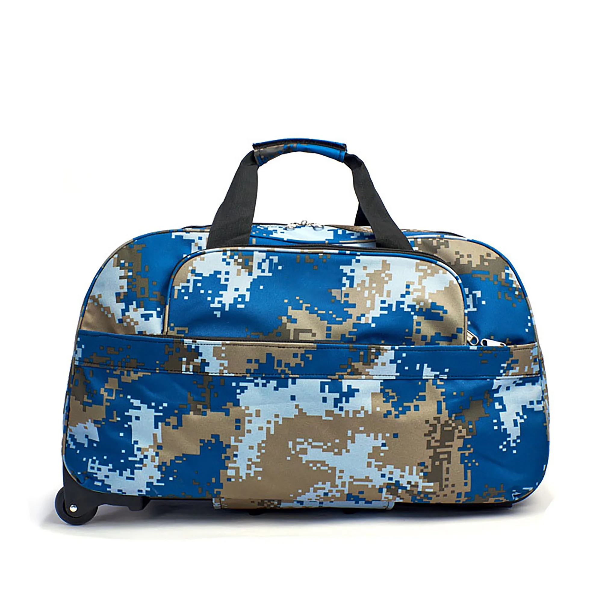 Custom Wheeled Rolling Duffel Luggage Bag MOQ 10pcs 7
