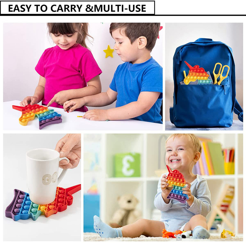 Unicorn Rainbow Pop Its Sensory Fidget Toy 2