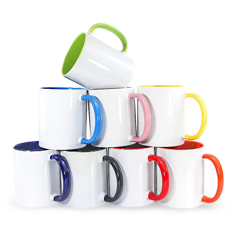 11oz Mug Creamic C handle/Coloured Interi 1
