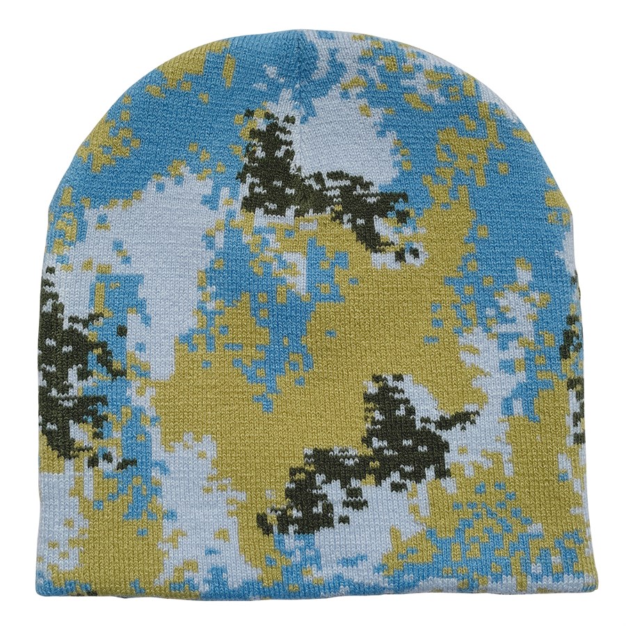Camo Pattern Stretch Beanie with Custom Logo 11
