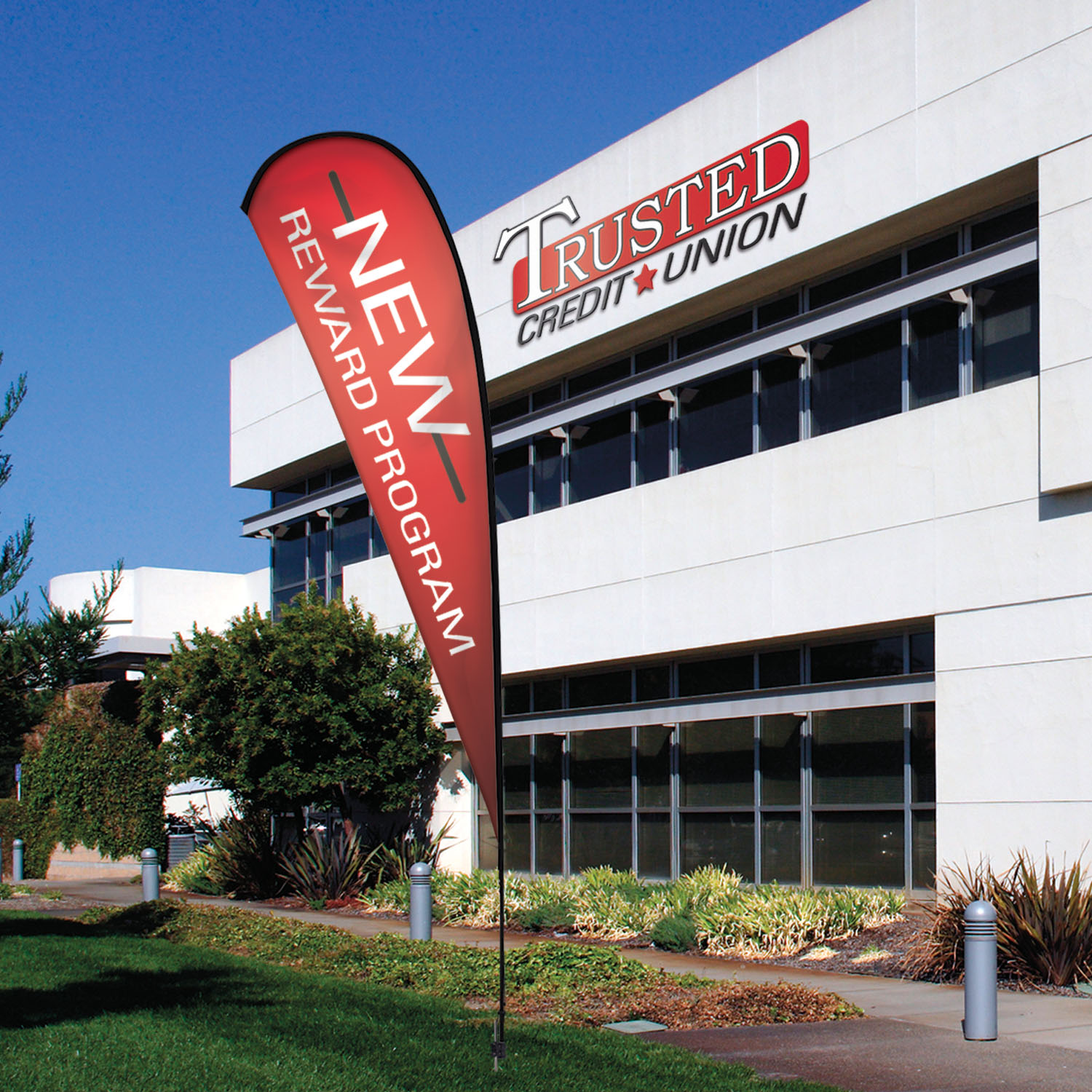 11.5' Premium Teardrop Sail Sign Kit (Single-Sided with Ground Spike) 6