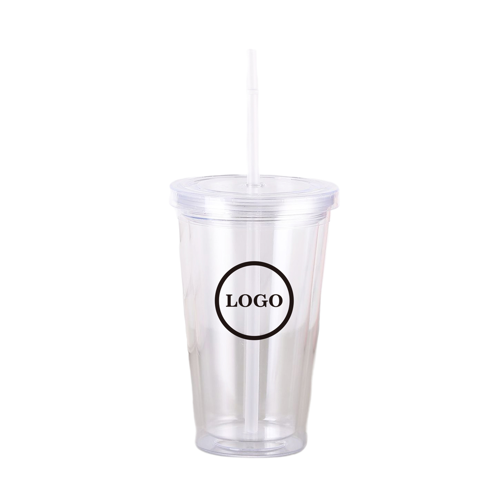 MOQ50 Personalized 15oz Transparent Plastic Water Bottle 2