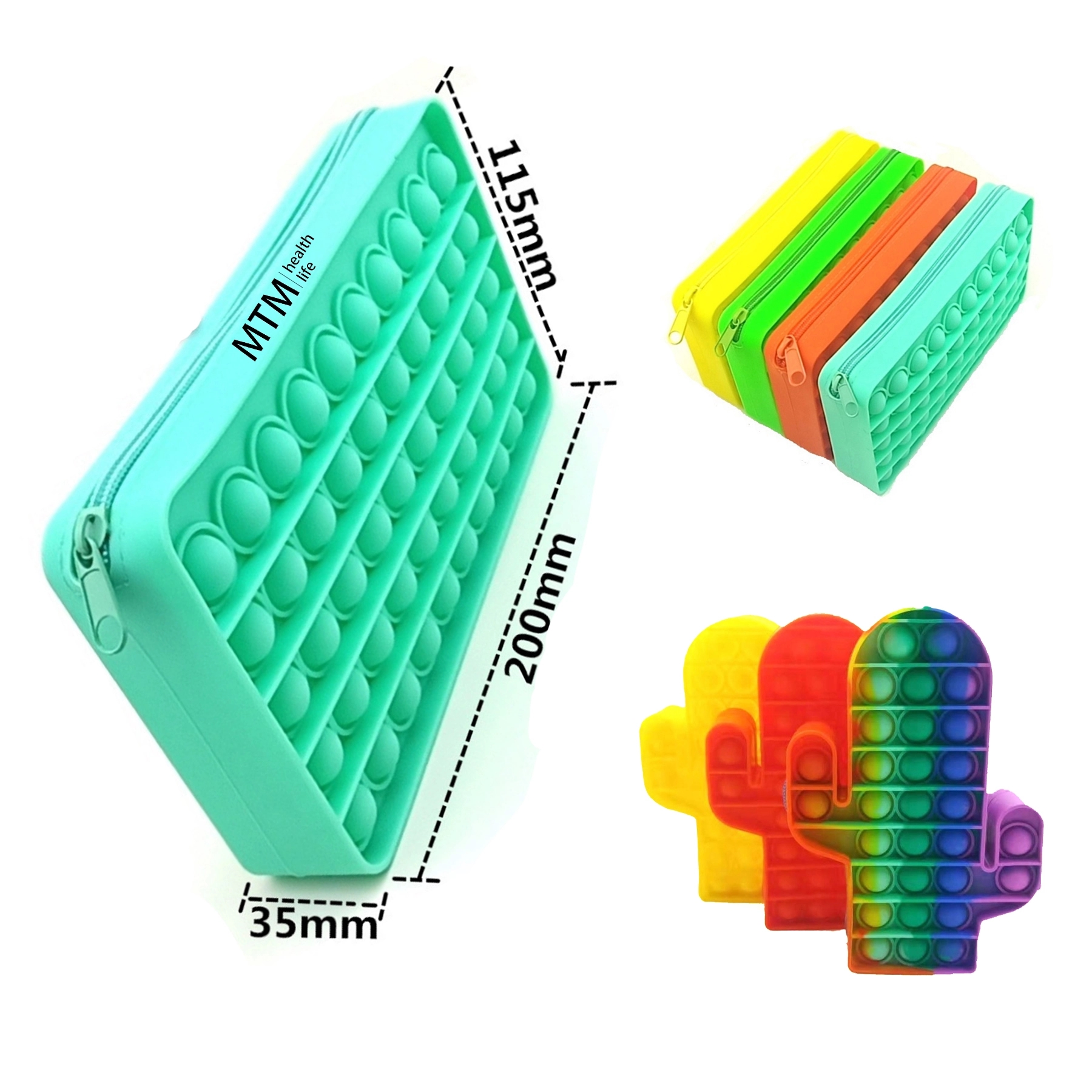 Silicone Pencil Case Leisure Decompression Storage Bag 1