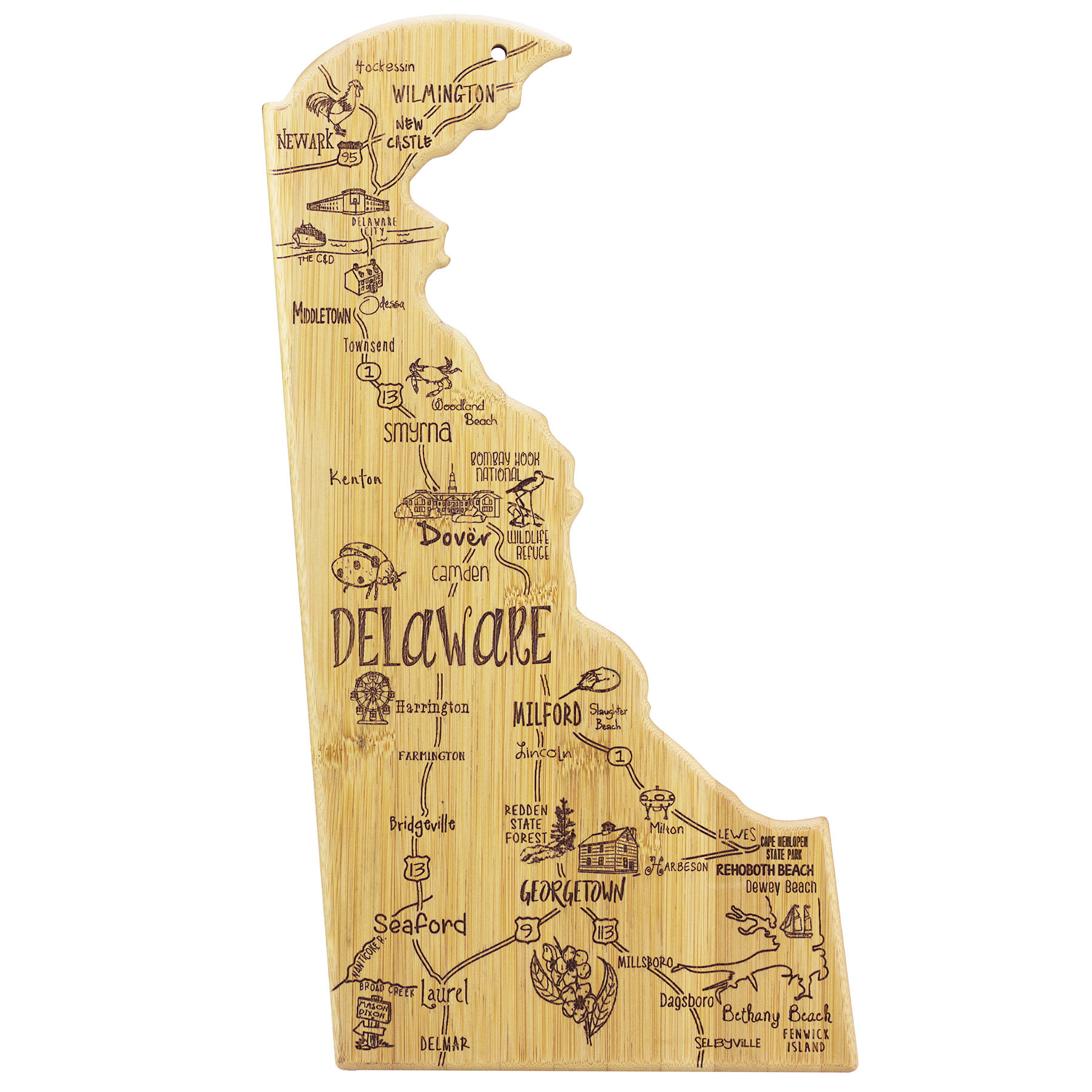 Destination Delaware Cutting & Serving Board 2