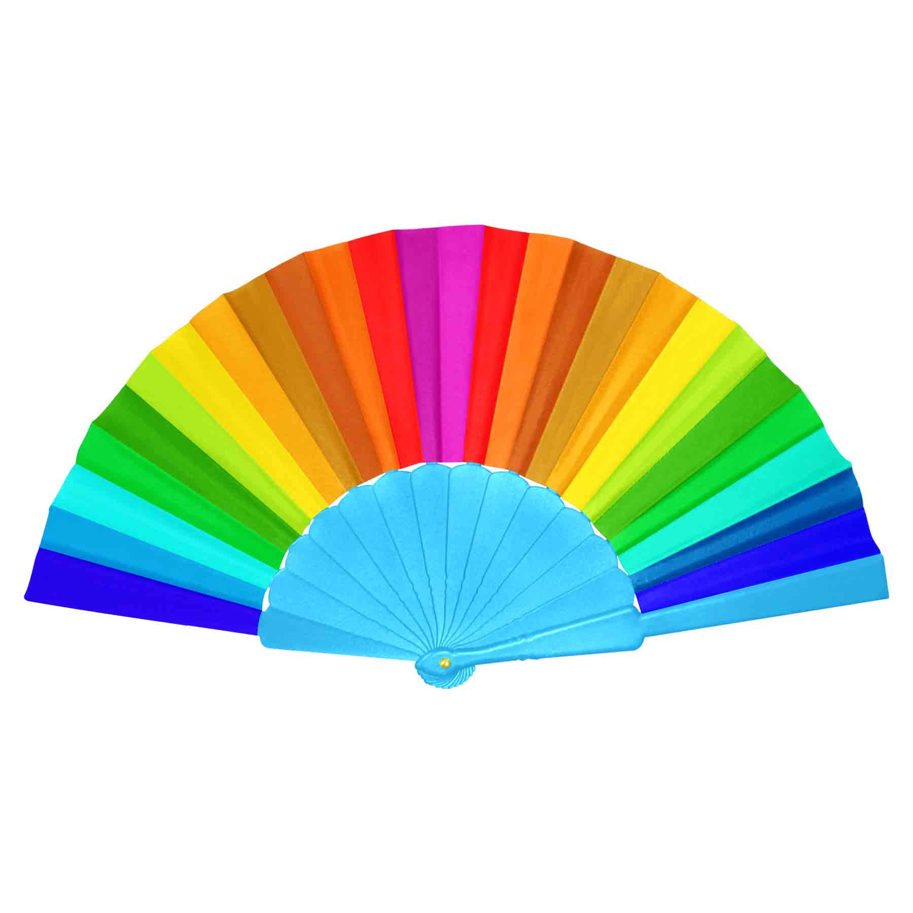 9" Plastic Folding Hand Fan 5
