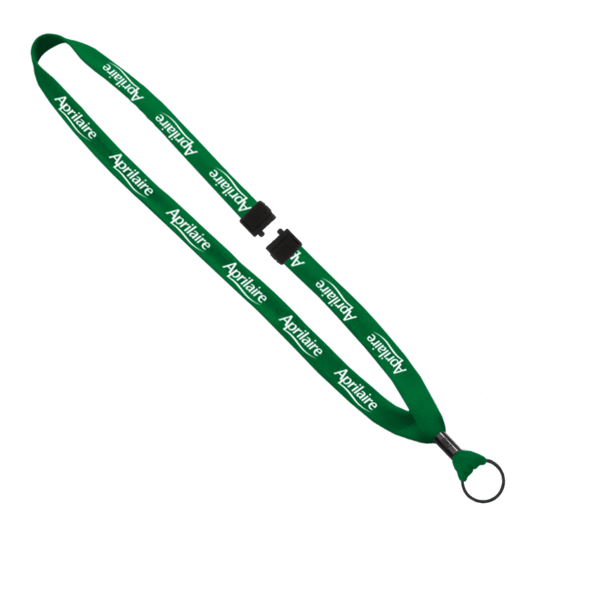 5/8" Polyester Shoelace Lanyard with Metal Crimp & Split-Ring 65