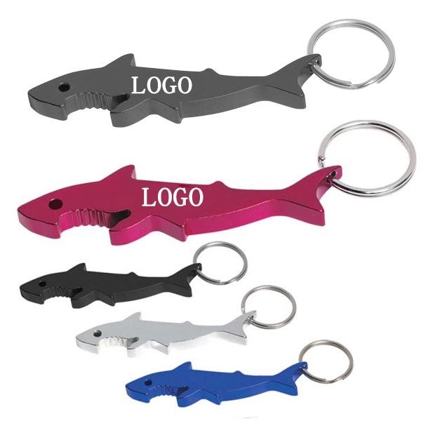 Shark Shaped Bottle Opener Keychain 4
