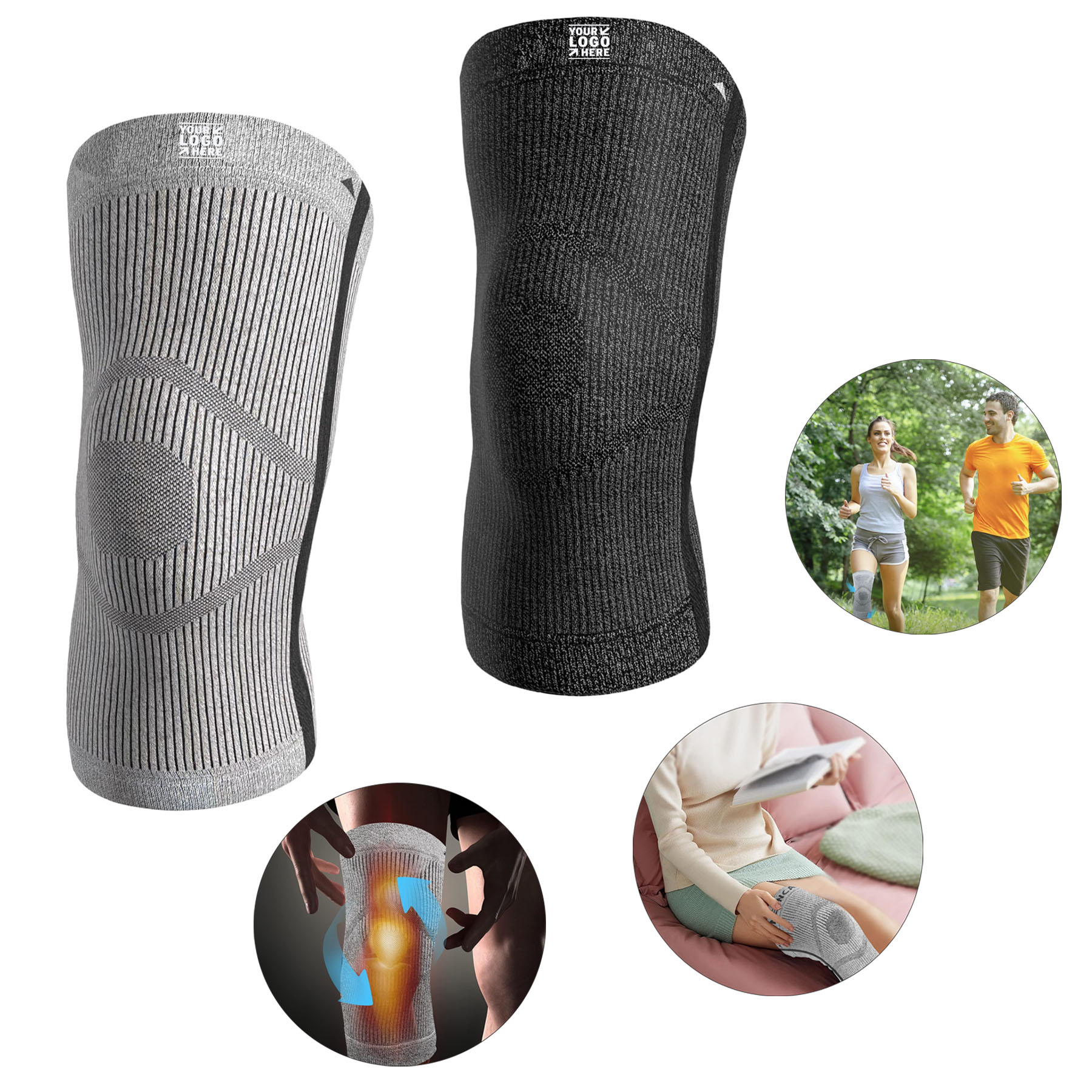 Women Men Joint Pain Relief Swelling Inflammation Circulation Knee Compression Sleeve   2