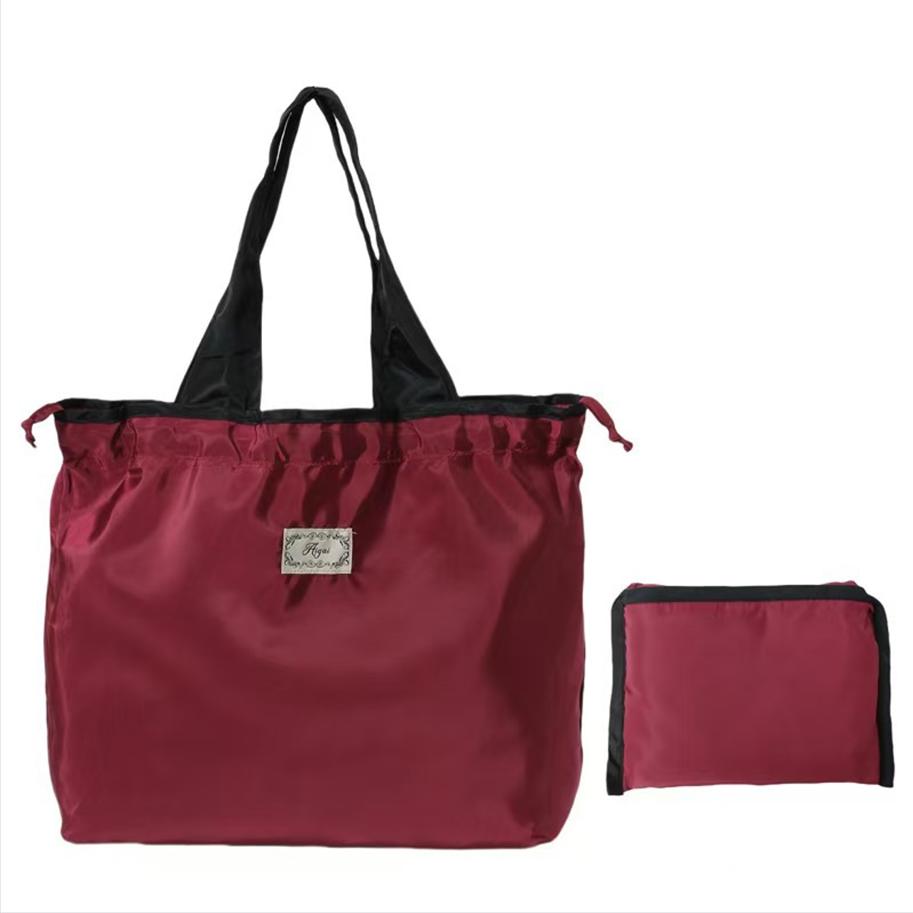 Foldable Nylon Drawstring Shopping Bag 3