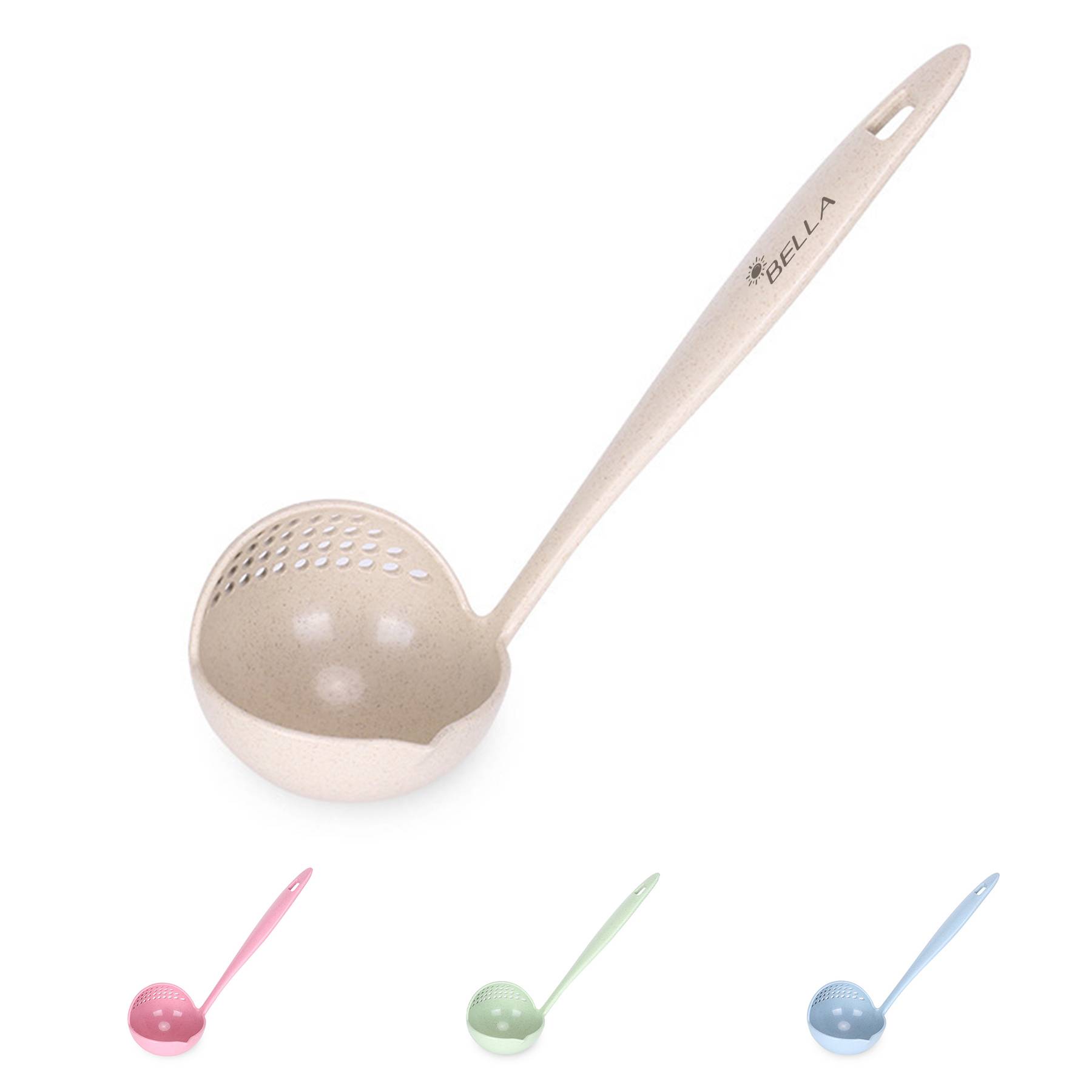 Plastic eco-friendly long-handled colander 2