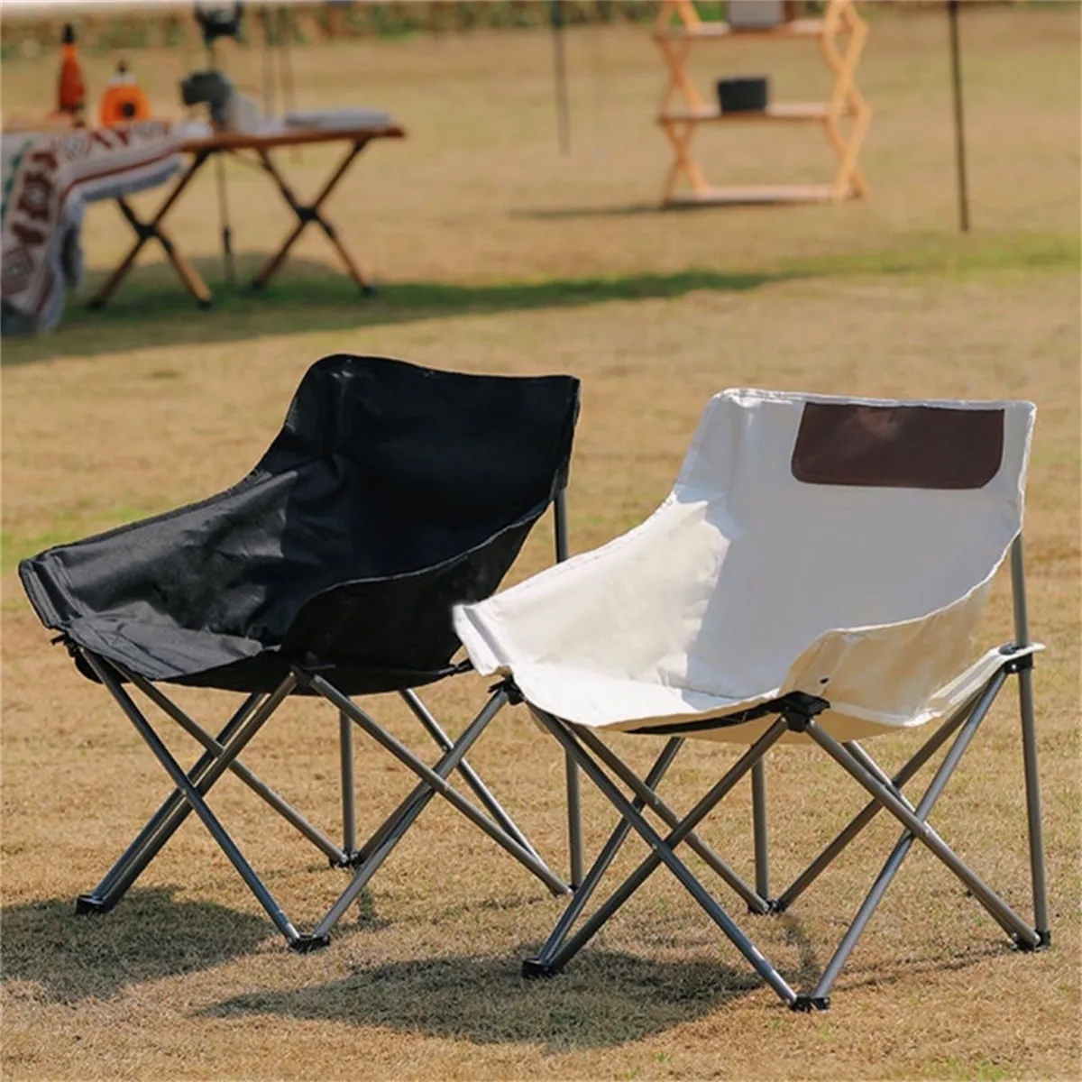 Compact Backpacking Lawn Moon Chairs 6