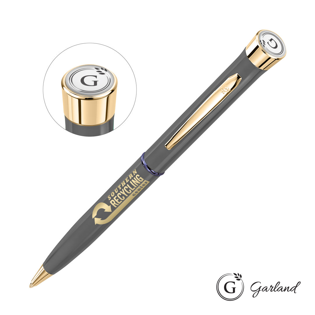Garland® Recycled Ballpoint Twist Pen - Gold Accent 10
