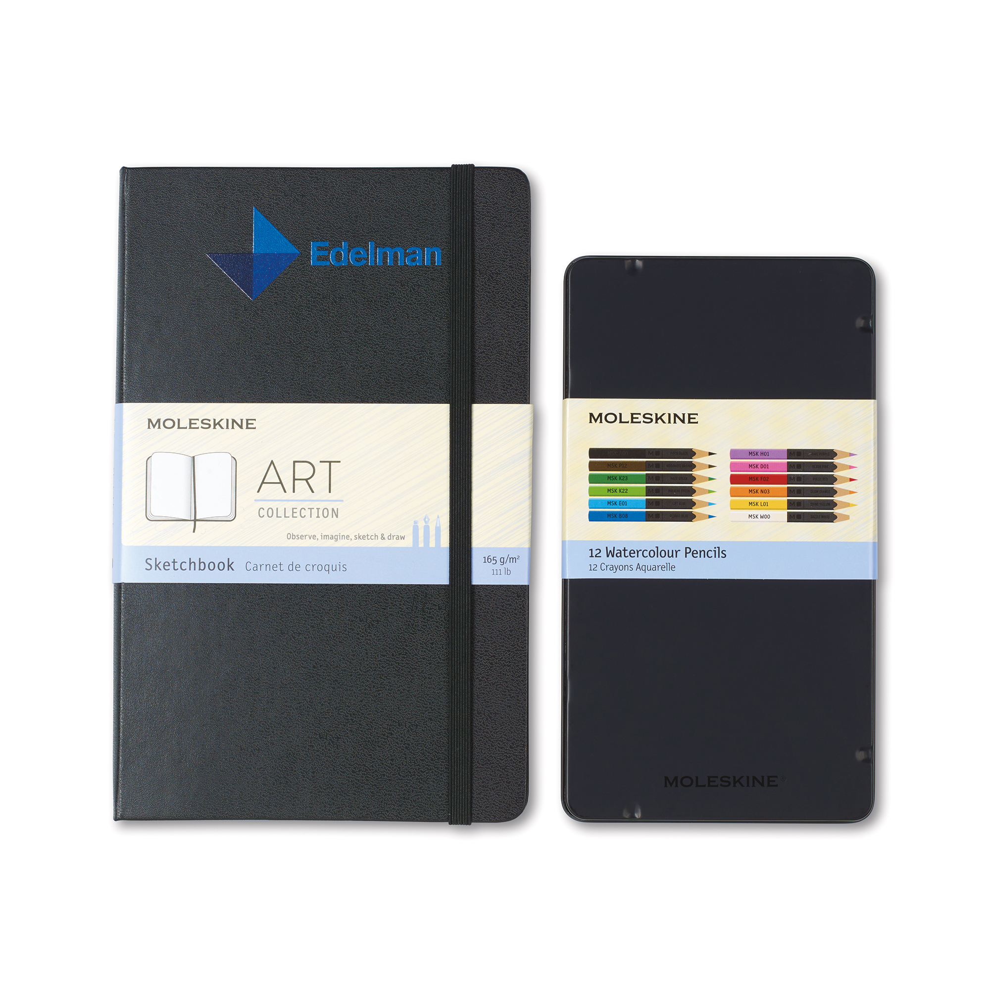 Coloring Kit Sketchbook and Watercolor Pencils
