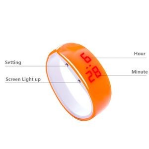 Sports Watch With Colorful Light Dial And Adjustable Soft Bracelet Band 6