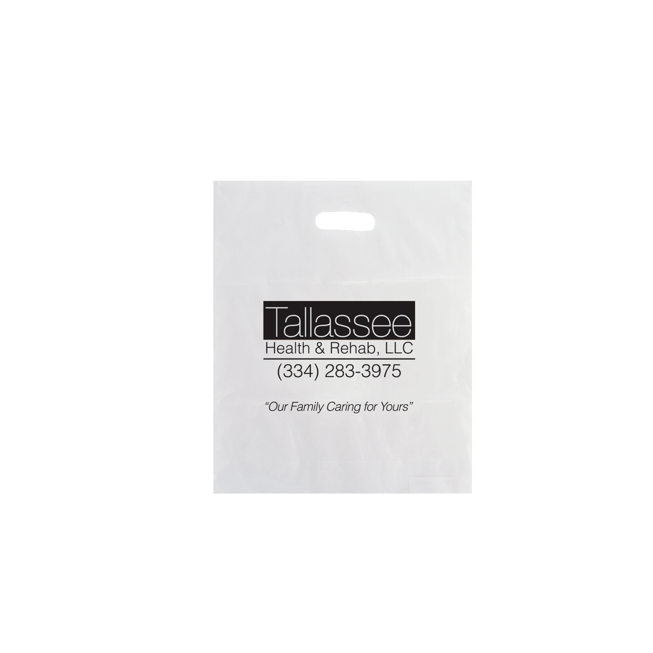 Non Reinforced HDPE Frosted Die Cut Bag 2
