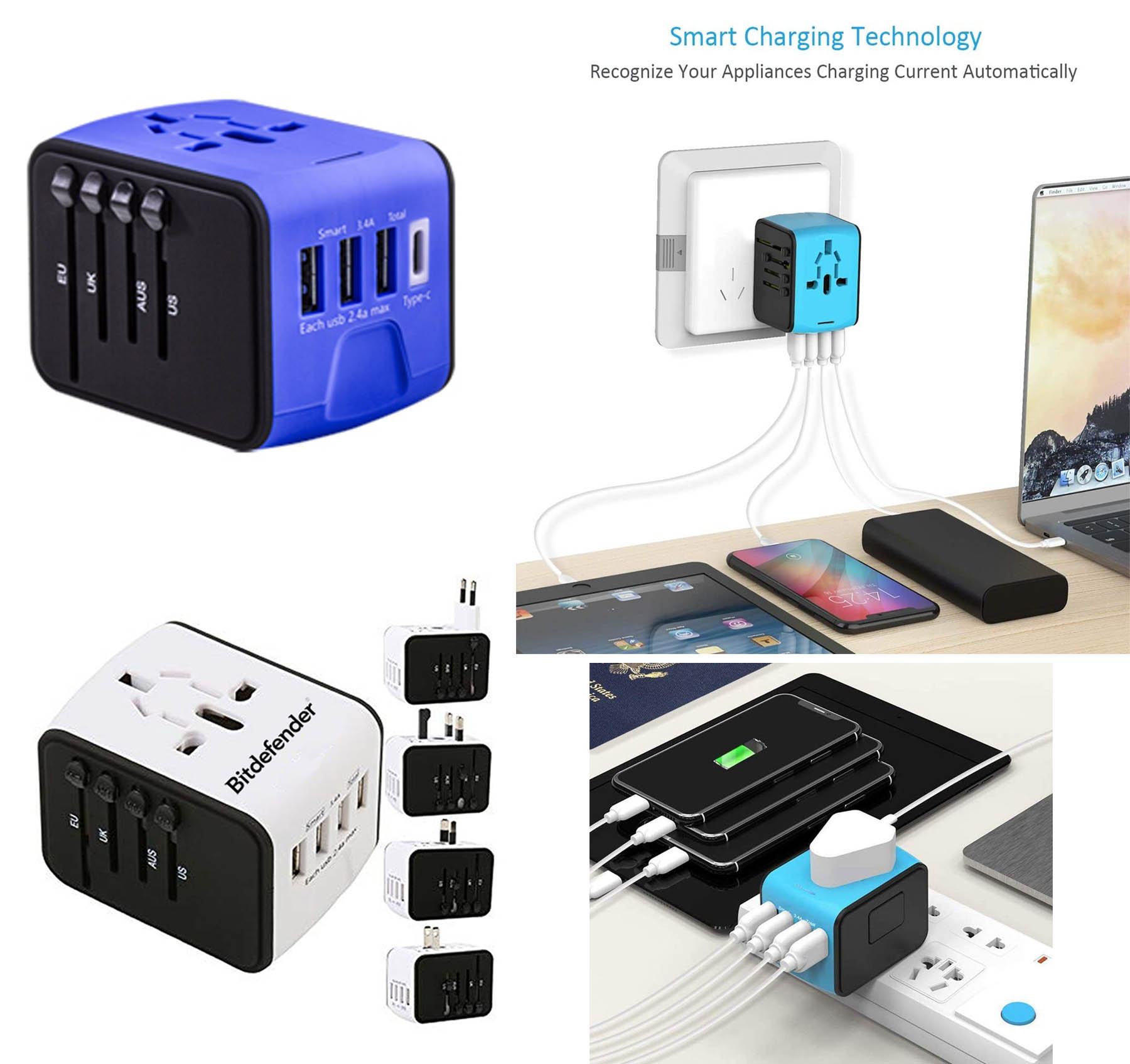 iBank ® Universal Travel Adapter, International Power Adapter 2