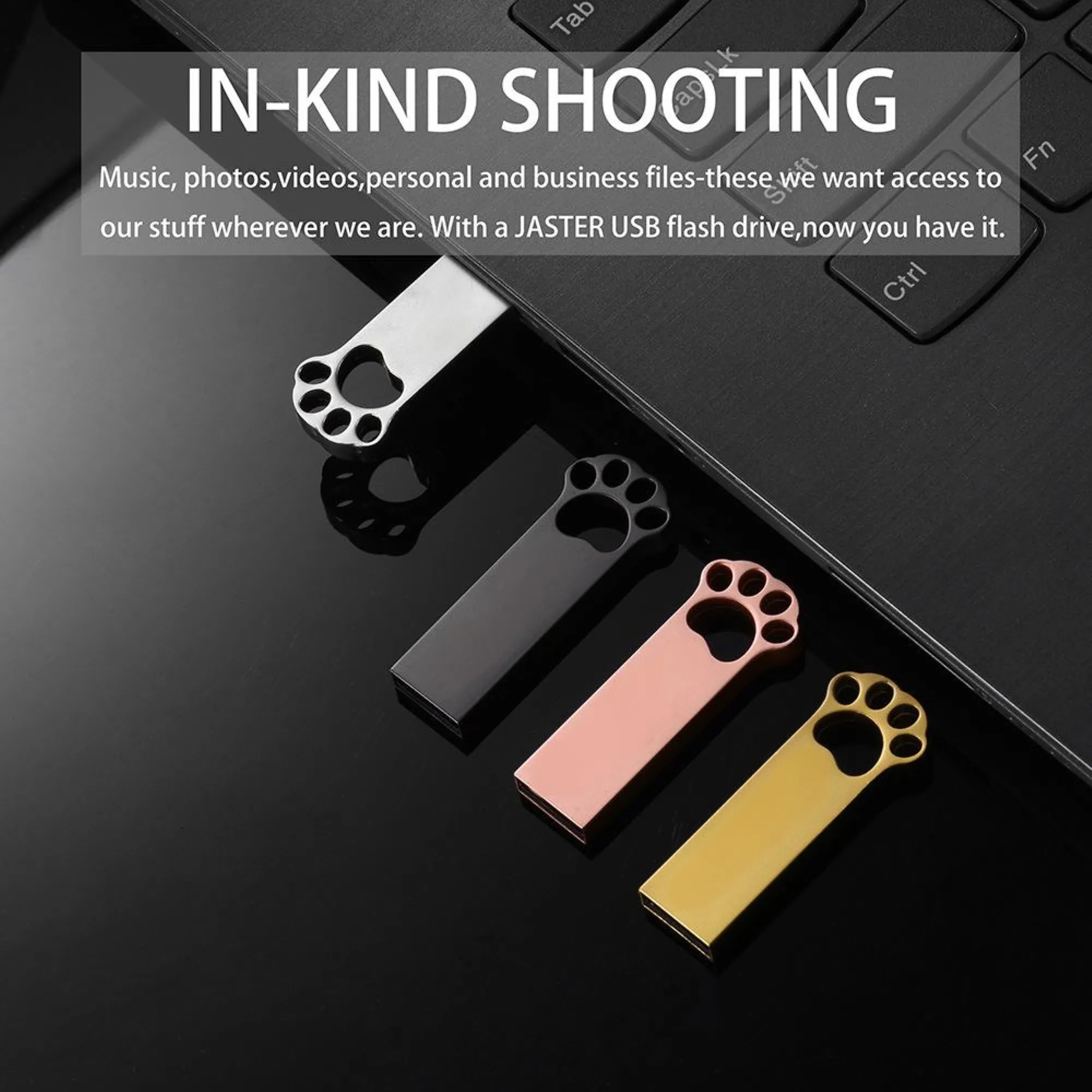 Portable Metal Cat Claw Shaped USB Flash Drive 4