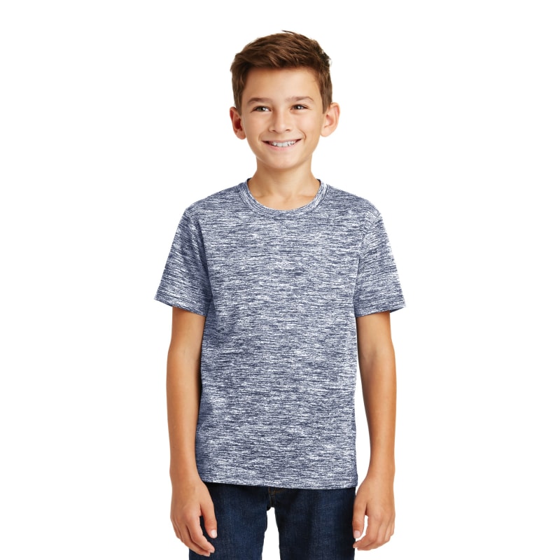 Sport-Tek Youth PosiCharge Electric Heather Tee. 22