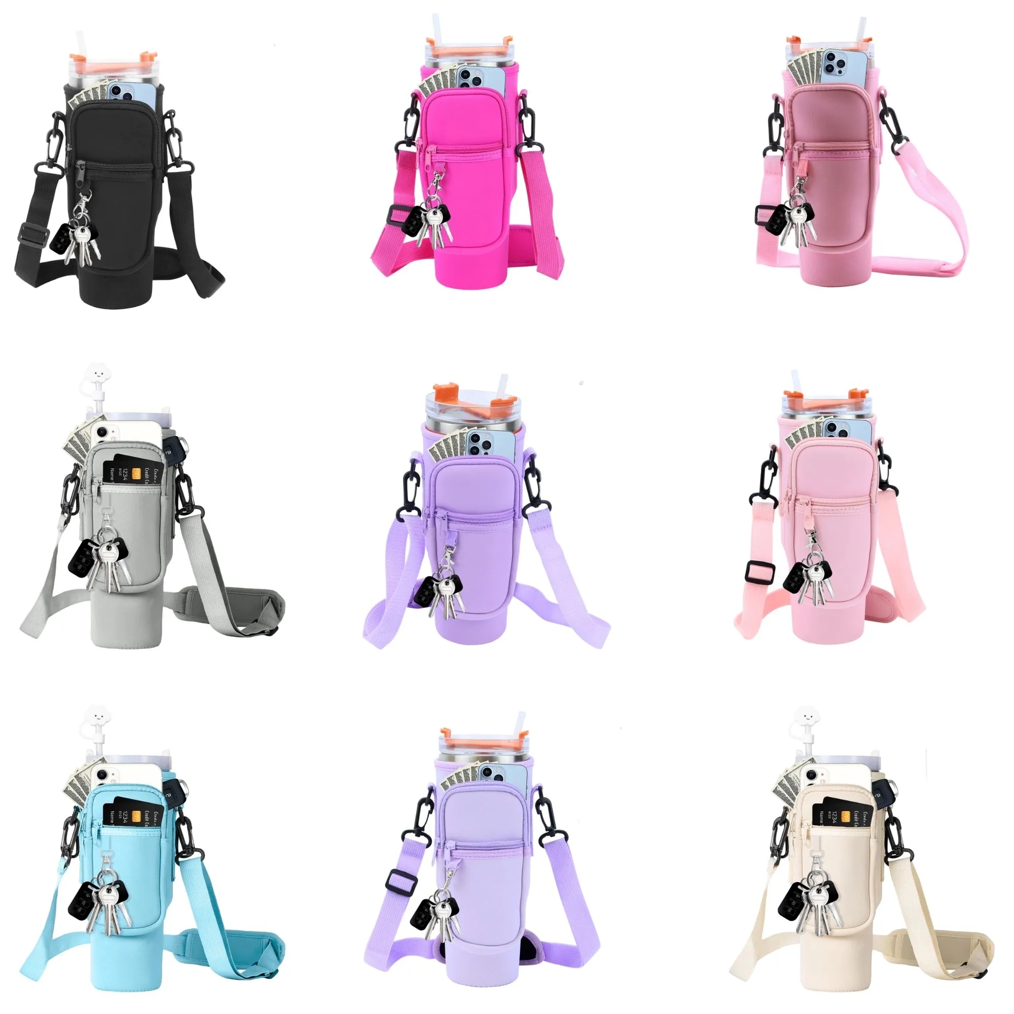 Shoulder Multi-Pocket Water Cup Protector Free Shipping 2