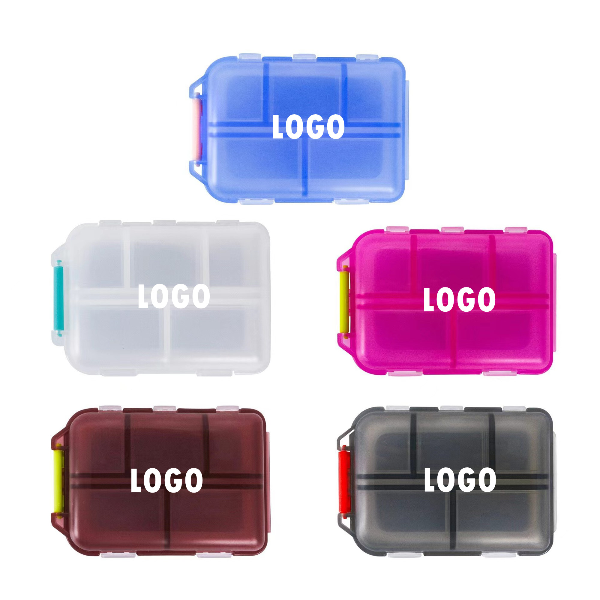 Travel Pill Box With 10 Compartments 1