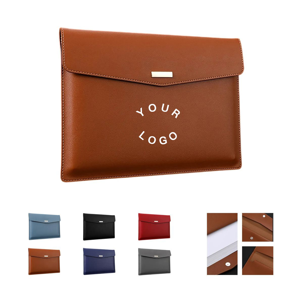 PU Leather Folder with Magnetic Closure and A4 Capacity 2