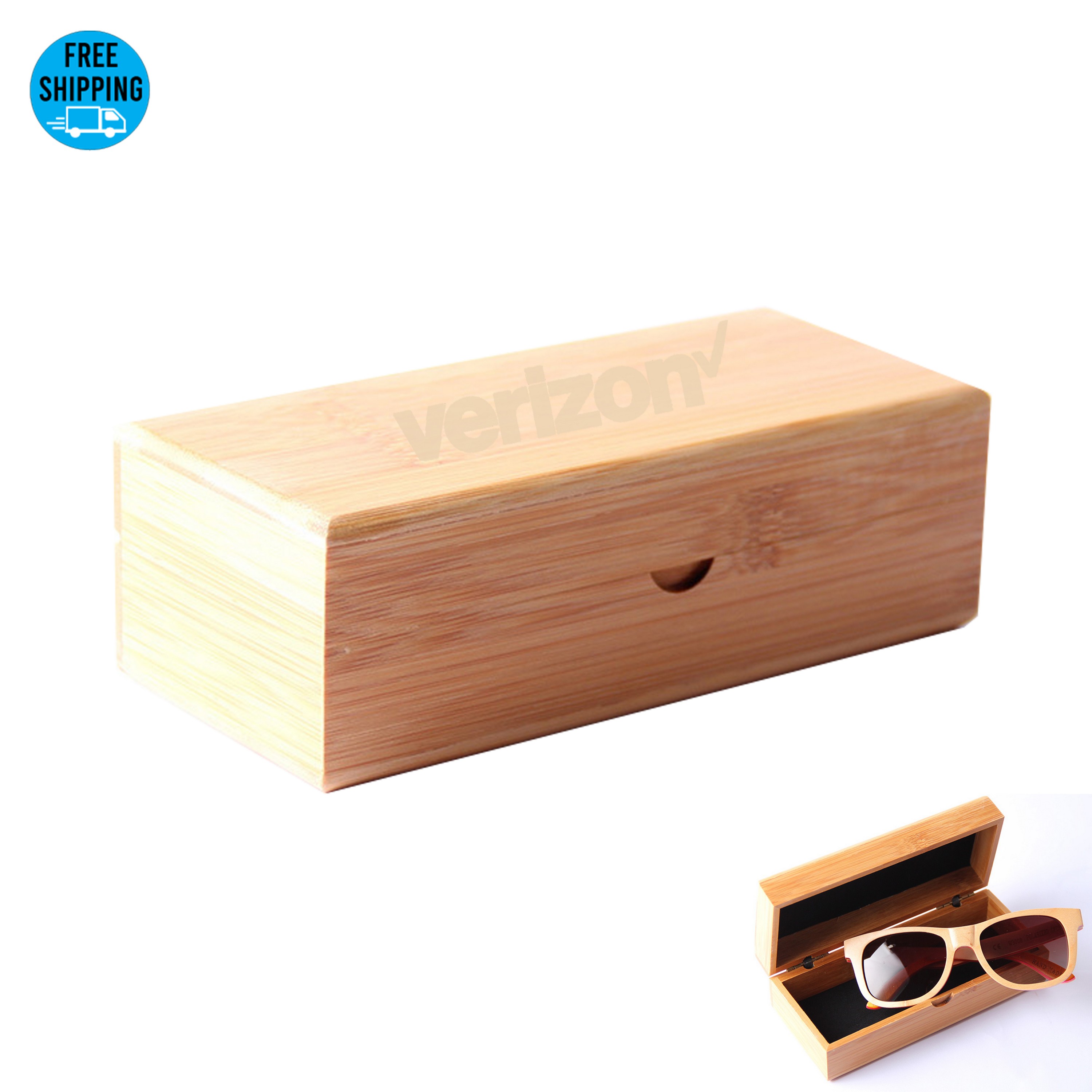 Bamboo Sunglasses Protective Case-Ocean 3