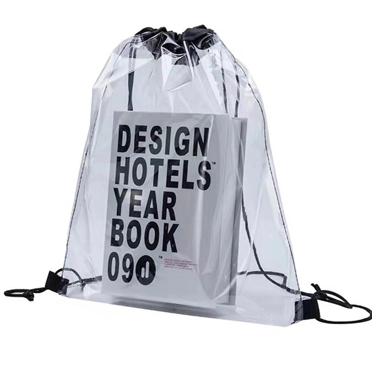 Clear Large PVC Drawstring Backpack Bag for Sport 3