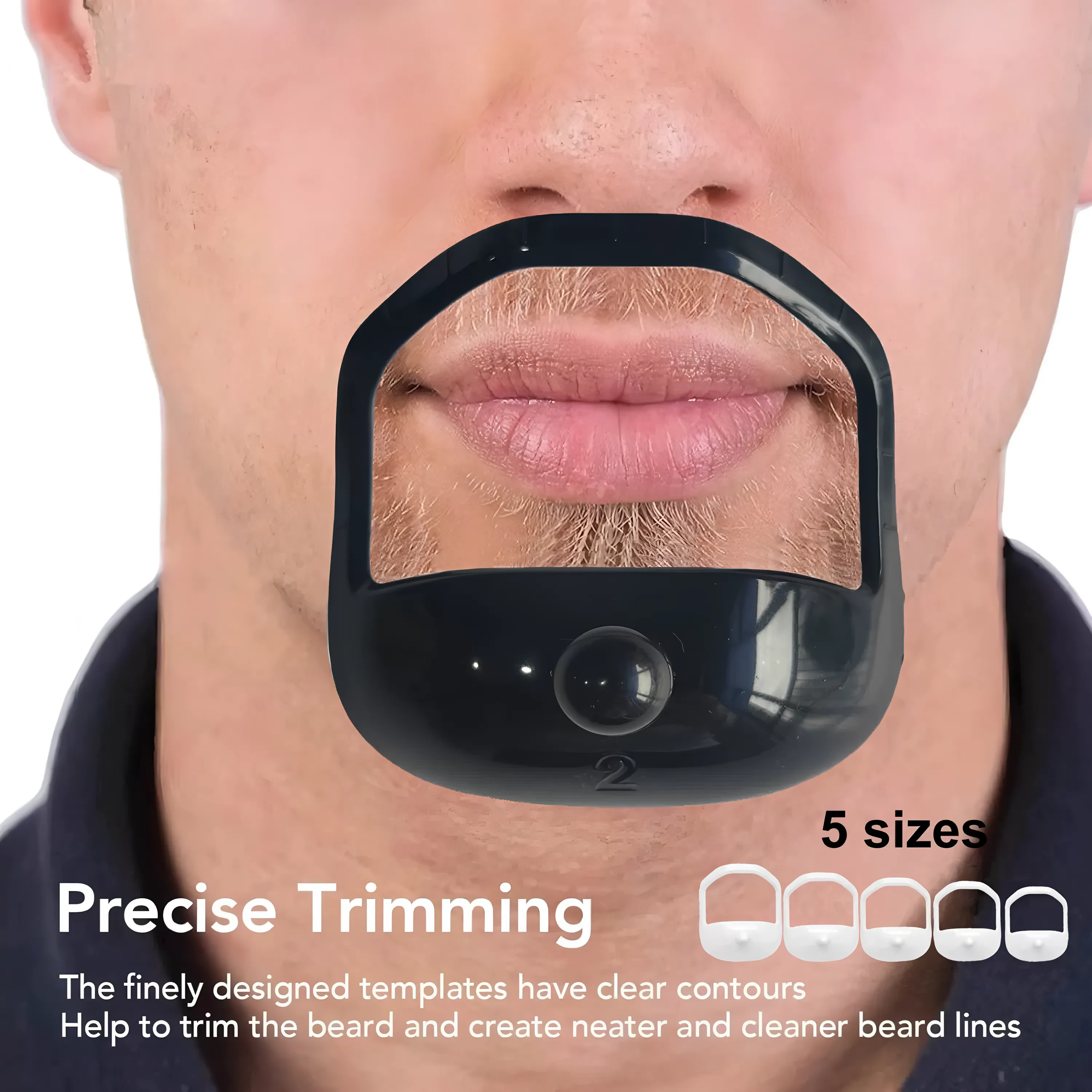 Professional Beard Shaping Kit 5pc Set for Men Wholesale Barber Grooming Tools 1
