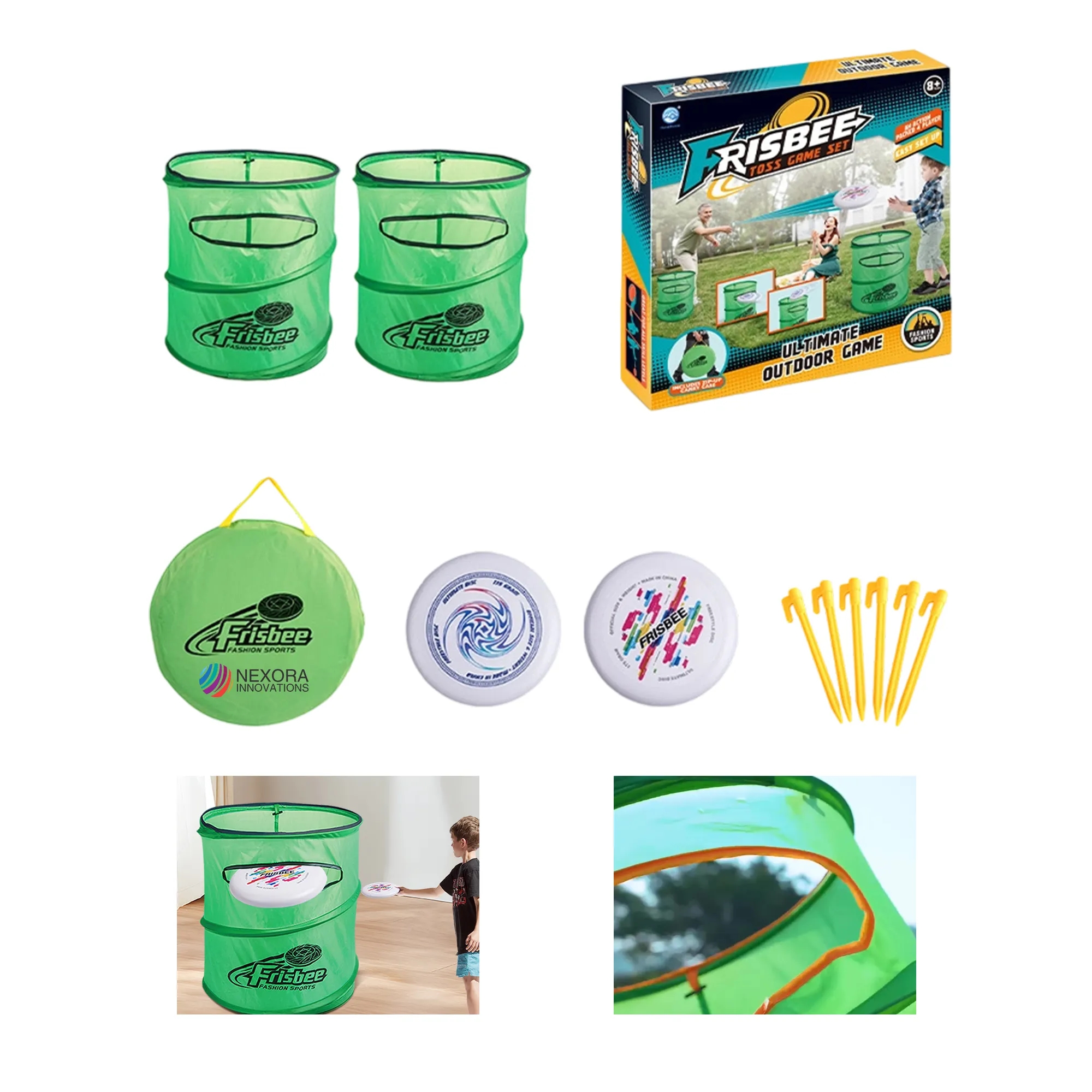 MOQ 50 Children's Flying Disc Game with Scoring 2