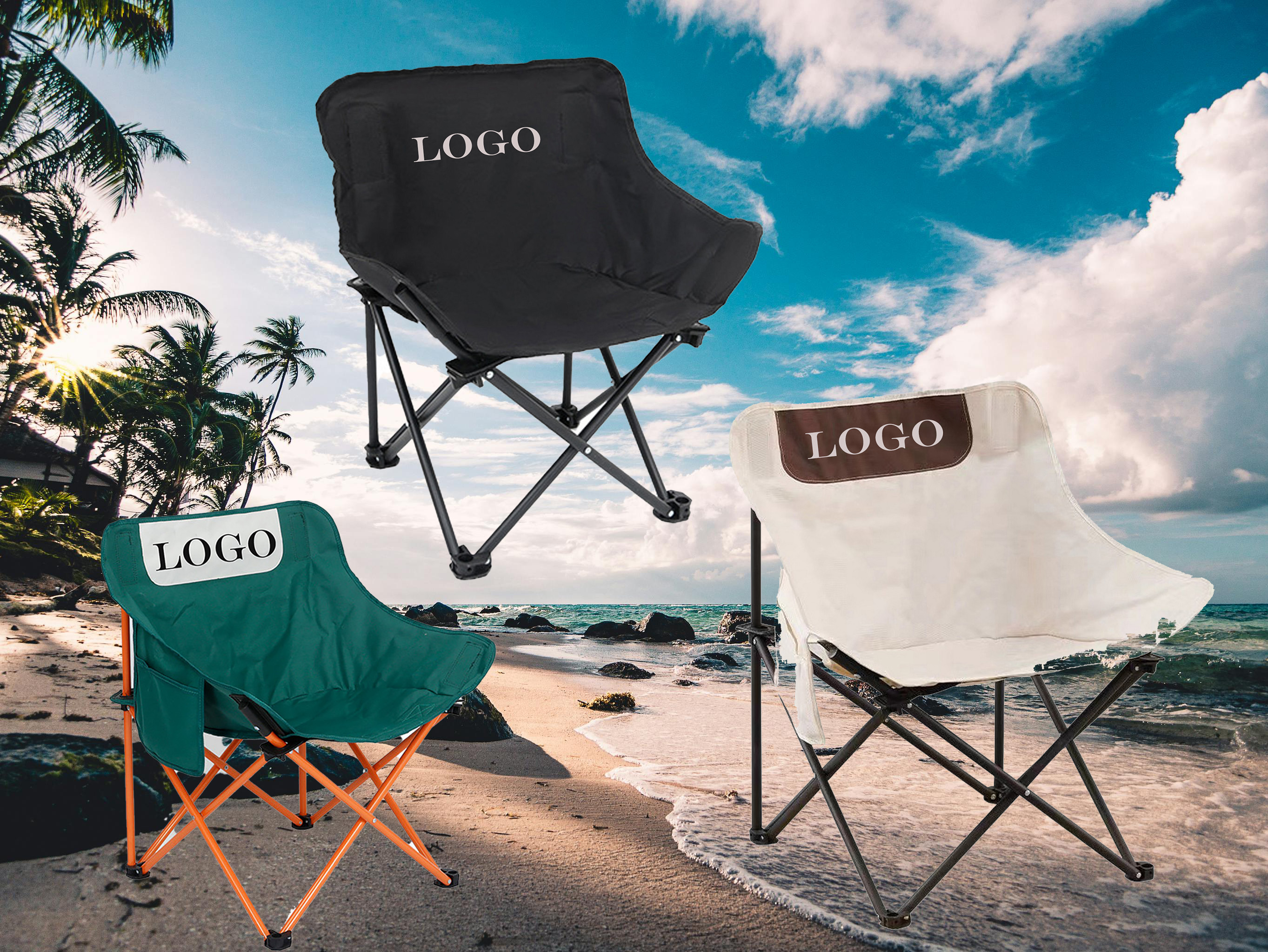 High Quality Portable Folding Outdoor Moon Chair 2