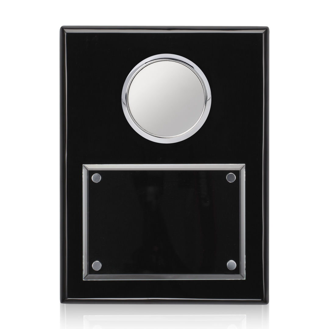 Jansenn Plaque - Black/Chrome 13