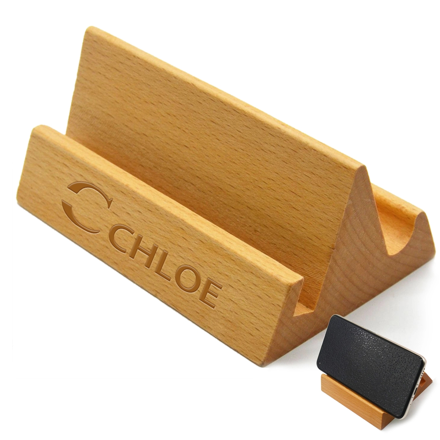 Wood Business Card Holder 1