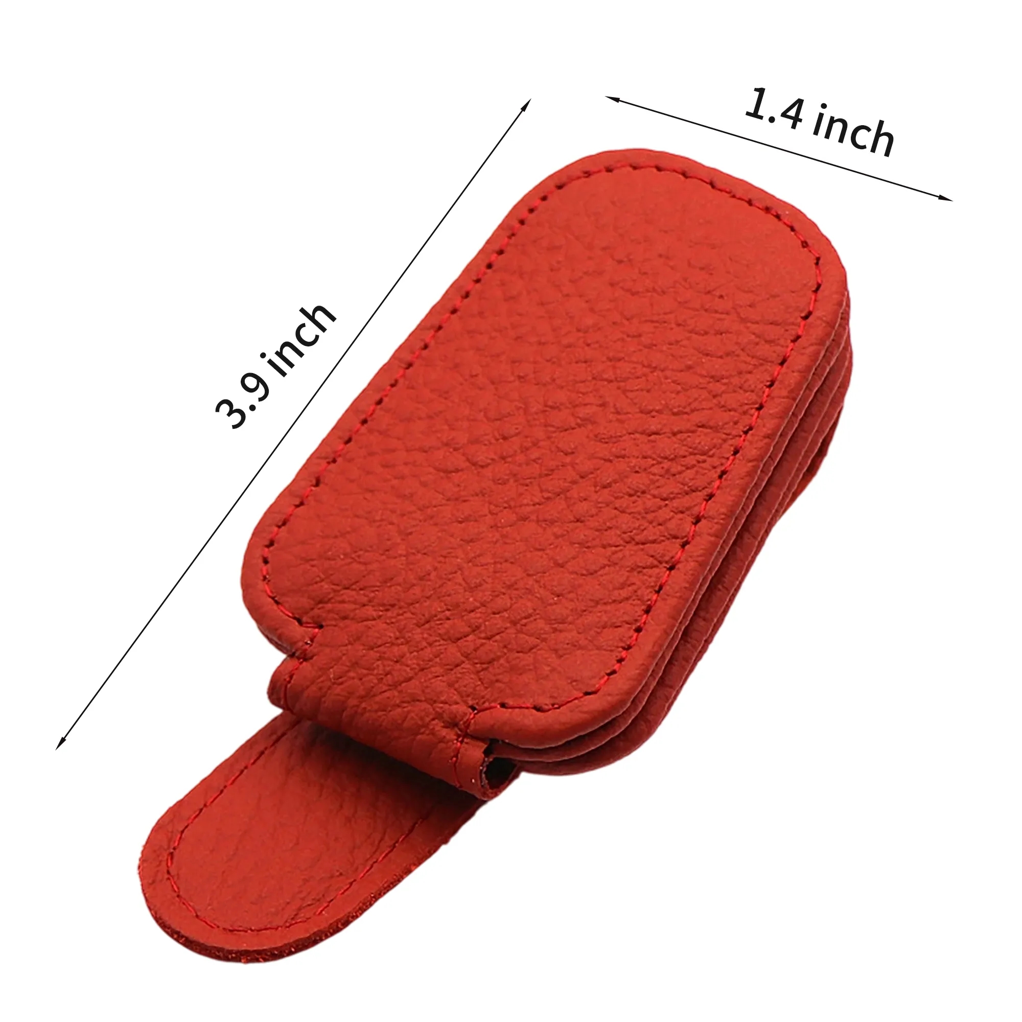 PU Leather Magnetic Glasses Holder for Car 7